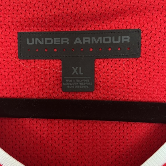 Under Amour Red Pullover Jacket, men’s XL - Picture 4 of 8